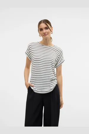 VERO MODA Kurzarmpullover »VMBRIANNA SS O-NECK PULLOVER BOO REP«