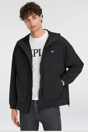Hugo Blue Outdoorjacke »Bod2521«, mit Kapuze, mit großen Taschen Übergangsjacke Softshell