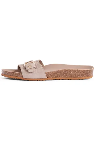 Tommy Hilfiger Pantolette »SOFT SUEDE ADJUSTABLE MULE«, Keilabsatz, Sommermode, Schlupfschuh, Flats mit TH-Logo