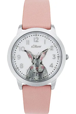 QS by s.Oliver Quarzuhr, Armbanduhr, Kinderuhr, Mädchen, Schulanfang, Geburtstag, Geschenkidee