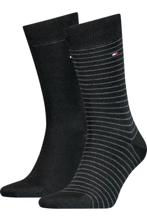 Tommy Hilfiger Socken »TH MEN SMALL STRIPE SOCK 2P«, (2 Paar, 2 Paar), mit diskretem Logo