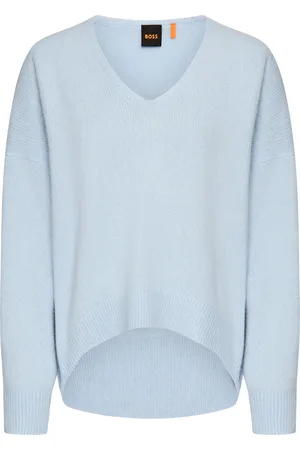 HUGO BOSS Strickpullover »C_Fondella«, mit überschnittenen Schultern