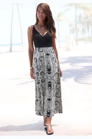 Lascana Maxikleid, mit Paisleydruck, leichtes Sommerkleid, Jerseykleid