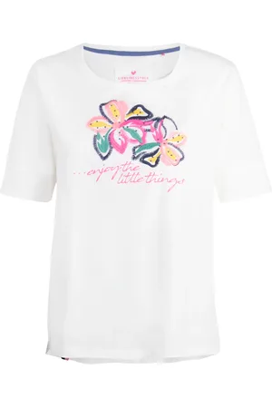 Lieblingsstück Rundhalsshirt »DianeL«, mit Stickerei und Glitzernieten