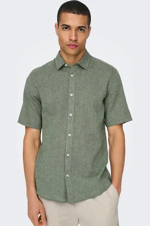 Only & Sons Kurzarmhemd »ONSCAIDEN SS SOLID LINEN SHIRT NOOS«