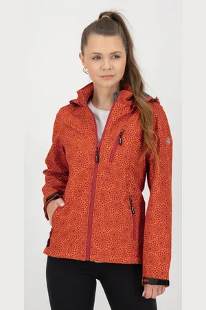DEPROC-Active Softshelljacke »SHELBY PEAK DC«, leichte Softshelljacke mit All-Over-Print und abnehmbarer Kapuze
