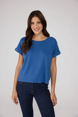 Lieblingsstück Rundhalsshirt »CamilaEp«, mit Logostickerei