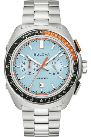 BULOVA Chronograph »Racer«, Armbanduhr, Quarzuhr, Herrenuhr, Tag, analog, Edelstahlarmband