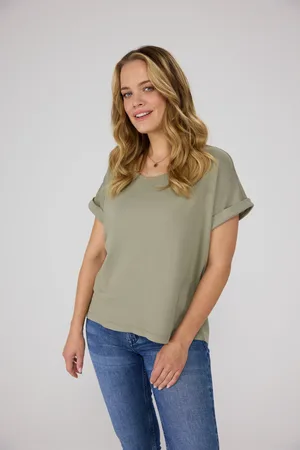 Lieblingsstück Rundhalsshirt »CamilaEp«, mit Logostickerei