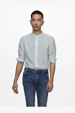 Only & Sons Langarmhemd »ONSCAIDEN LS SOLID LINEN MAO SHIRT NOOS«