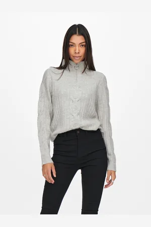 JDY Stehkragenpullover »ANDREA L/S ZIP CABLE PULLOVE KNT NOOS«