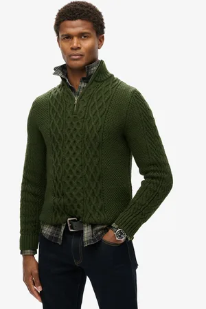 Superdry Strickpullover »Jacob Cable Knit Half Zip«