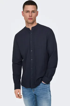 Only & Sons Langarmhemd »ONSCAIDEN LS SOLID LINEN MAO SHIRT NOOS«