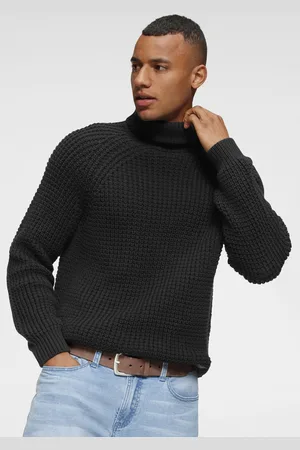 Bruno Banani Rollkragenpullover, mit Markenbadge