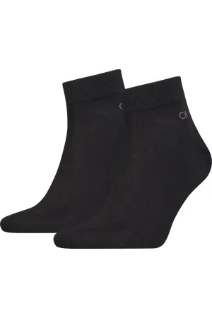 Calvin Klein Kurzsocken »CK MEN QUARTER 2P«, (2 Paar), Mit kleinem Rippenbündchen