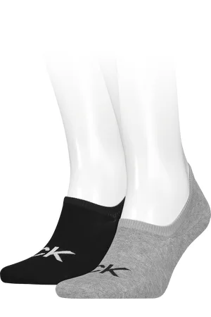 Calvin Klein Füßlinge »CK MEN FOOTIE HIGH CUT 2P LOGO«, (2 Paar), Verstärkte Ferse und Spitze für zusätzliche Strapazierfähigkeit