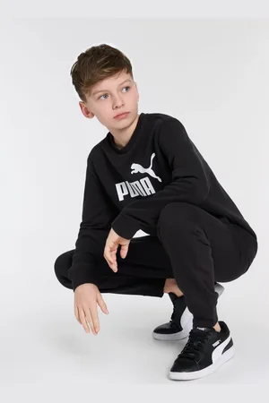 PUMA Trainingsanzug »ESS NO.1 LOGO CREW SWEAT SUIT TR B«, (2 tlg.), für Kinder, weiche Sweatware