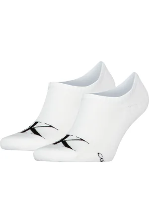 Calvin Klein Füßlinge »CKJ MEN FOOTIE HIGH CUT 2P MONOGRAM«, (2 Paar, 2 Paar), mit stilvollem Logodetail