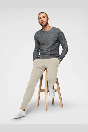 JACK & JONES Chinos »JPSTOLLIE JJDAVE CHINO«, Säume zum Umschlagen