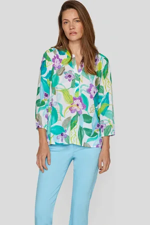 Rabe Druckbluse, mit 3/4 -Arm und floralem Muster