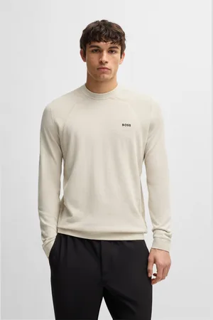 HUGO BOSS Strickpullover »Momentum_Lite_C«, mit Marken-Logo
