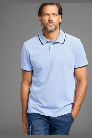H.I.S Poloshirt, mit sportlichen Kontraststreifen & Logo-Stickerei
