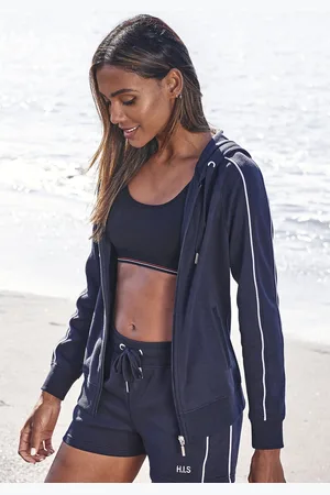 H.I.S Kapuzensweatjacke, mit Piping an den Ärmeln, Loungeanzug