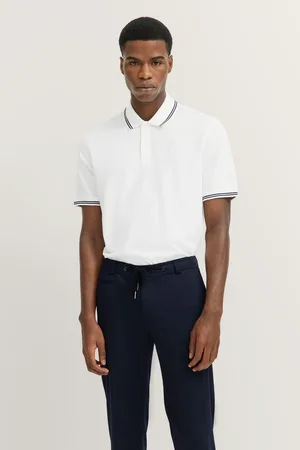 Bugatti Poloshirt, mit Kontraststreifen und Bruststickerei
