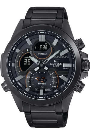 Casio Smartwatch, Armbanduhr,Herrenuhr,Bluetooth,Stoppfunktion,Weltzeit,Edelstahlarmband)