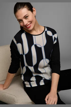 Laura Scott Shirtbluse, mit Grafik-Print im Materialmix - NEUE KOLLEKTION