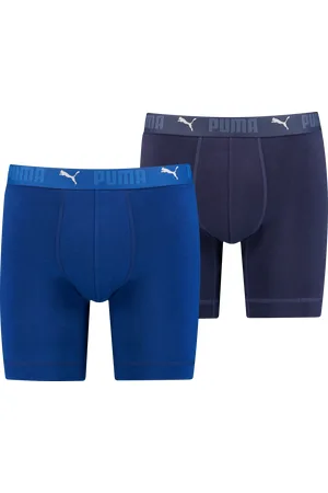 PUMA Boxershorts » MEN SPORT COTTON LONG BOXERS 2P«, (Packung, 2er Pack), mit Markenschriftzug im Bund