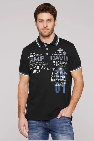 Camp David Poloshirt, mit Logo Artworks