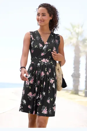 vivance collection Jerseykleid, mit Blumendruck