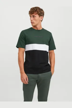 JACK & JONES Rundhalsshirt »JJEREID BLOCKING TEE SS NOOS«