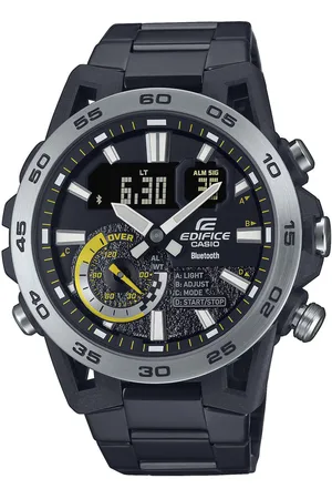 Casio Smartwatch, Armbanduhr, Herrenuhr, Bluetooth, Edelstahlarmband, Weltzeit, digital)