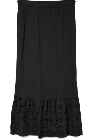 VERO MODA Maxirock »VMNATALI HW ANCLE SKIRT WVN GA«