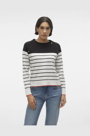 VERO MODA Strickpullover »VMALMA LS O-NECK RAGLAN PULLOVER BOO«