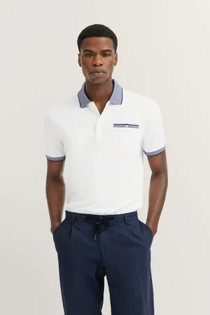 Bugatti Poloshirt, mit dezenten Kontraststreifen