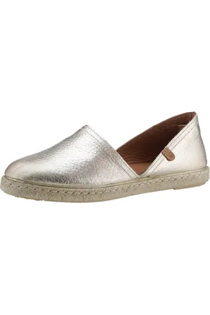 Verbenas Espadrille »CARMEN NUCLEO METAL«, Slipper, Sommerschuh, Strandschuh im Metallic Look