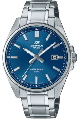Casio Quarzuhr, Armbanduhr, Herrenuhr, bis 10 bar wasserdicht, Datum, Edelstahlarmband