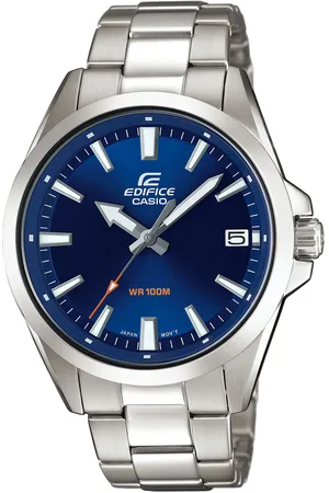 Casio Quarzuhr, Armbanduhr, Herrenuhr, bis 10 bar wasserdicht, Datum, Edelstahlarmband