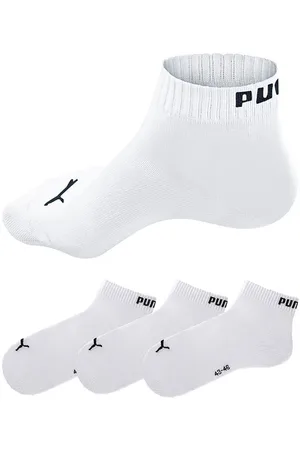 PUMA Kurzsocken, (3 Paar), Atmungsaktiv, Rippenbündchen, weiche Baumwollmischung