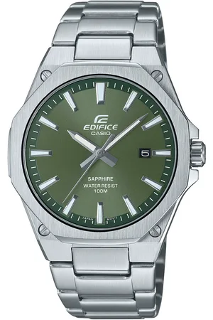 Casio Quarzuhr, Armbanduhr,Herrenuhr,bis 10bar wasserdicht,Saphirglas,Edelstahlarmband