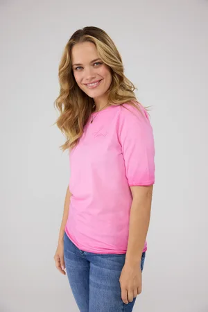 Lieblingsstück Rundhalsshirt »CandiceEP«, mit Schriftzug