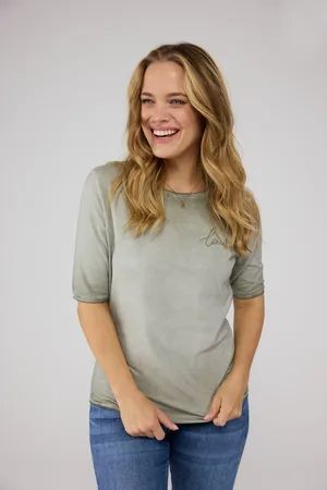 Lieblingsstück Rundhalsshirt »CandiceEP«, mit Schriftzug