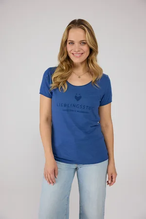 Lieblingsstück Rundhalsshirt »CiaEp«, mit Logo Druck