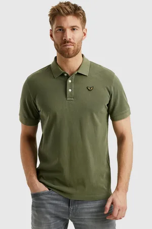 PME Legend™ Poloshirt »Short sleeve polo pique garment dye«, mit Logo Stickerei