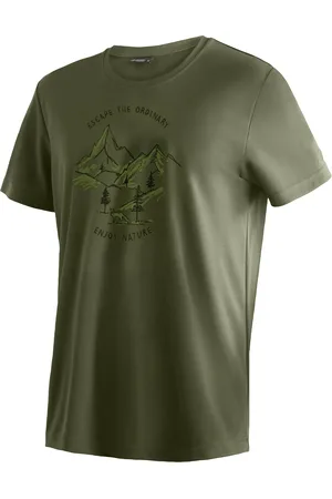 Maier Sports T-Shirt »Dieter Print«, Herren Funktionsshirt, Freizeitshirt mit Aufdruck, Regular Fit