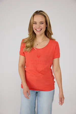 Lieblingsstück Rundhalsshirt »CiaEp«, mit Logo Druck