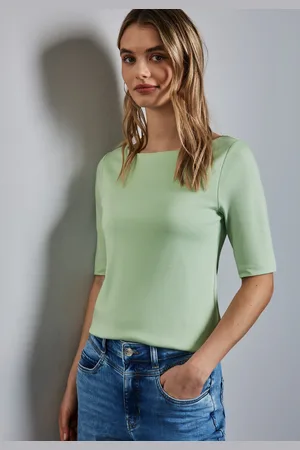 Street one T-Shirt »Style Lanea«, mit U-Boot Ausschnitt